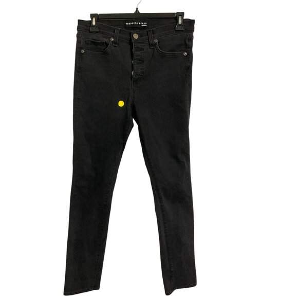 *VERONICA BEARD Jeans Debbie Skinny Buttonfly in Raven Wash size 28 - Picture 1 of 13